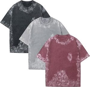 Camisetas Oversize de Algodón Liso para Hombre, Estilo Vintage con Lavado Ácido, Camisetas Básicas de Streetwear, Camisetas con Logotipo Personalizado, Etiquetas Impresas, Camisetas para Gimnasio - Product Image 2