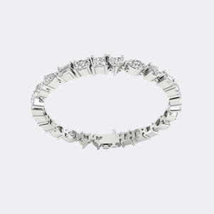 mixed cut prong set diamond line <b>bracelet</b> sparkling jewelry elegant luxury fashion accessory daily wear gift <b>women</b> - Product Image 1