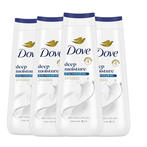 Dove Body Wash Anti-Stress Blue Chamomile & <b>Oat</b> Milk 4 Count for Renewed, Healthy-Looking Skin Moisturizing MicroMoisture 20 oz - Product Image 6