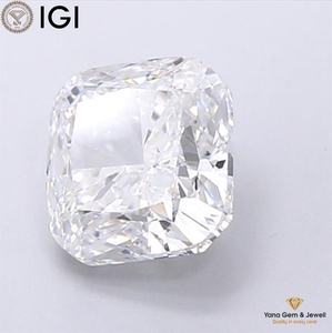 เพชร CVD ทรงสี่เหลี่ยมคุชชั่น น้ำหนัก 2.50 กะรัต ได้รับการรับรองจาก IGI ความใส VS1 สี D สำหรับออกแบบเครื่องประดับงานแต่งงาน - Product Image 5