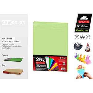 Papier cartonné vert clair pour travaux manuels - Product Image 1