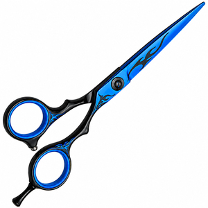 Ciseaux de coiffure de 5 pouces en acier inoxydable, nouvelle conception, réutilisables, durables, pour la coupe de la barbe et de la moustache, OEM ODM - Product Image 5