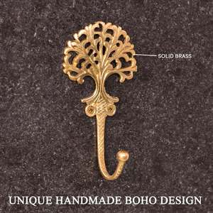 Gancho de Pared Dorado de Latón Hecho a Mano, Soporte Decorativo de Metal para Llaves, Perchero Colgante para Ropa, Sombreros, Abrigos, Tazas, Utensilios, Decoración del Hogar y Baño - Product Image 2