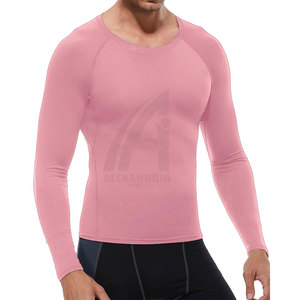 เสื้อยืดคอมเพรสชั่นผู้ชาย สำหรับออกกำลังกาย ยืดหยุ่น กระชับ เหมาะสำหรับวิ่ง ฟิตเนส เล่นกีฬา แห้งเร็ว ผลิตโดยอเล็กซานเดรีย อินดัสทรีส์ - Product Image 6
