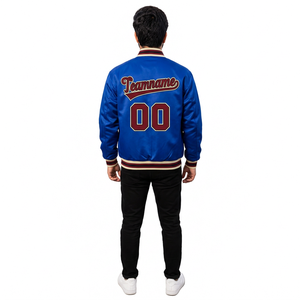 Chaqueta bomber varsity personalizada lista para enviar con bordado personalizado, ajuste unisex, logotipo de marca para marcas de ropa estadounidenses - Product Image 6