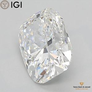 เพชรทรงคุชชั่น 3.01 กะรัต คุณภาพเยี่ยม ผลิตในห้องปฏิบัติการ CVD พร้อมใบรับรอง IGI สี D ความสะอาด VS2 สำหรับเครื่องประดับแบบโซลิแทร์ - Product Image 3