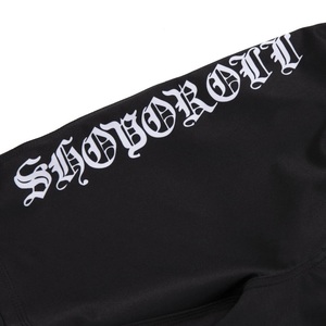 Lynx Mixed Martial Arts Long Sleeve Shirt And <b>Shorts</b> Set <b>Black</b> Spiderweb Print Moisture Wicking Athletic Wear For <b>Men</b> - Product Image 2