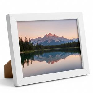 Marco de Fotos de Madera con Acabado Natural, Marco de Madera Sólida para Decoración del Hogar u Oficina - Product Image 5