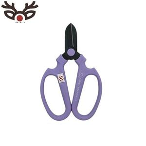 Fabriqué au Japon SAKAGEN Ciseaux à fleurs pour création à la main F-170 Lame noire Lavande - Product Image 1