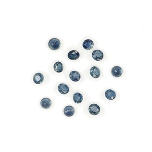 Saphirs bleus naturels non traités, ronds calibrés de 3 mm, pierres précieuses de saphir bleu naturel facettées pour la création de bijoux - Product Image 5
