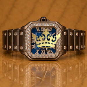 Luxury Classic Antique Fashion Simple Square Shape Cut Diamond Men's Watch Leather Stainless Steel Case Roman Dial Quartz - Product Image 1