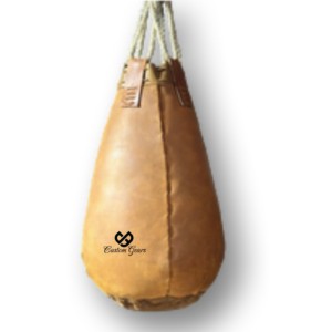 Sac de frappe en cuir de maïs OEM en gros pour entraînement de frappe Muay Thai et MMA, design goutte d'eau - Product Image 1
