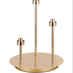 Modern Gold Metal Candle Holder Multi Stand Design Decorative <b>Candlestick</b> Luxury Home Decor Table Centerpiece Style - Product Image 1