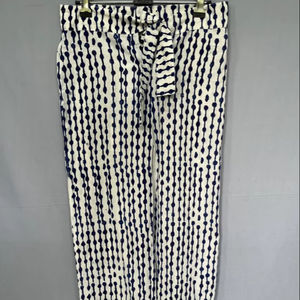 กางเกงผ้าฝ้ายลำลองสำหรับผู้หญิง คุณภาพดี กางเกงขายาวใส่สบายสำหรับวันหยุด กางเกงโยคะ สีน้ำเงินคราม - Product Image 1