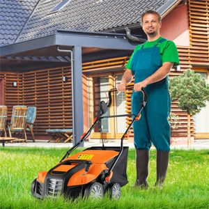 Scarificatore Elettrico a 2 Tempi con Larghezza di Taglio di 16 Pollici, Ruote Resistenti all'Usura, Ampio Sacco Raccoglierba Rimovibile, Qualità Fai-da-te - Product Image 2