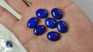 Natural 12x16mm Oval <b>Lapis</b> <b>Lazuli</b> Flatback Stone Calibrated Flat Back Loose Gemstone Cabochon for Jewelry Making <b>Ring</b> - Product Image 5