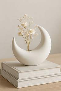 Elegante florero decorativo para el hogar, florero con estilo, decoración contemporánea para mesa, adorno metálico decorativo, florero para decoración de interiores - Product Image 4