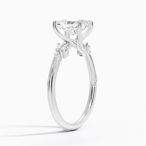 Bague BOJ 030 en argent 925, coupe radiante, motif camélia, diamant anti-migraine, 2 carats, couleur D, VVS1, moissanite certifiée GRA, prix bas, vente de bagues - Product Image 2