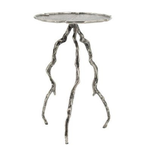 Tables basses et d'appoint de luxe en aluminium moulé, argenté, poli, élégantes et uniques, pour la maison, l'hôtel, le salon, fabriquées en Inde - Product Image 1