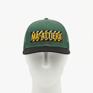 Casquette de baseball verte pour homme, style trucker, avec logo brodé personnalisé, dos en maille, ajustable, streetwear - Product Image 3