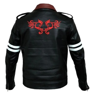 เสื้อแจ็คเก็ตหนังสตรีทแวร์กันลมรักษ์โลกสำหรับผู้ชาย รุ่น Alex Mercer Prototype - Product Image 2