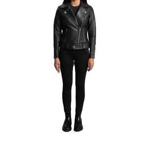 Chaqueta de Cuero para Mujer al por Mayor, Estilo Motero, Chaqueta de Cuero Personalizada, Color Marrón Claro 2026 - Product Image 5