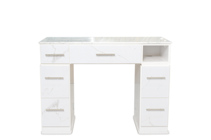 Vente en gros de table de manucure pour le soin des ongles (double) du Vietnam Mobilier de salon de manucure avec séchoir Équipement de salon de beauté - Product Image 2