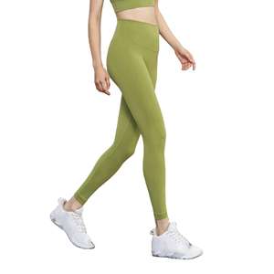 Leggings de Yoga de Cintura Alta para Mujer, Color Sólido, Spandex/Nylon, Absorben el Sudor, Cierre con Cordón, Pantalones Deportivos para Gimnasio - Product Image 2