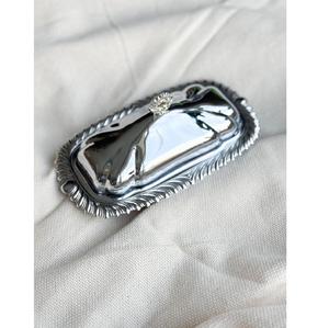 Exquisito y Creativo Plato para Mantequilla de Acero Inoxidable, Decoración de Cocina en Oferta, Contenedor para Mantequilla de Acero Inoxidable con Cuchillo a los Mejores Precios - Product Image 1