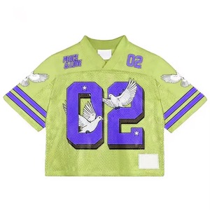 Custom 100% <b>Polyester</b> American Football Jersey High Quality Sublimation Breathable Boxy Design Front Plus Size Uniform <b>Shirts</b> - Product Image 4