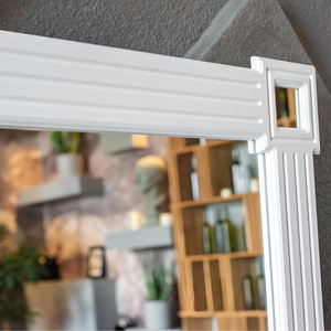 Espejo Decorativo de Pared de Madera Tallada, Espejo de Madera Sintética Moderno para Sala de Estar, Espejo Decorativo para Sala de Estar y Baño - Product Image 5