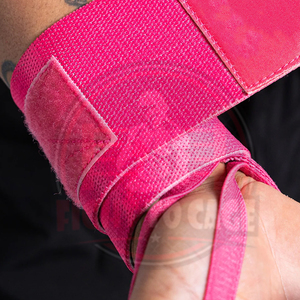 Premium Pink Heavy-Duty Adjustable Support Good Supplier Make Your Own New Trendy Fully Customized Made Boxing Wrist <b>Wraps</b> - Product Image 5
