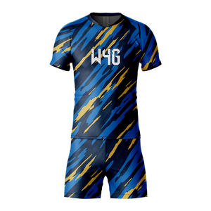 Ensembles d'uniformes de football personnalisés pour hommes, écologiques, 100 % polyester, antibactériens, respirants, à séchage rapide et extensibles - Product Image 5