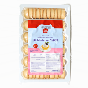 เบเกอรี่หลากหลายประเภทสำหรับของหวาน ใช้ส่วนผสมฮาลาล ทาร์ตอบแช่แข็ง เปลือกทาร์ตไข่อบแช่แข็ง YA05 396 กรัม รับผลิตแบบ OEM/ODM สำหรับการค้าต่างประเทศ ราคาดี - Product Image 1