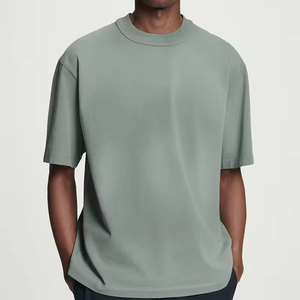 Blank Washed Tee Shirt Heavyweight 100% Cotton Mens Streetwear Regular Fit Breathable Tee Shirt Custom Logo Label Blank T-shirt - Product Image 3