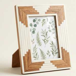 Cadre photo léger en résine avec impression offset 5 x 7 pouces, vertical, pour table, décoration pour salon et chambre - Product Image 1