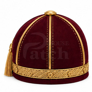 Luxury Honour <b>Hat</b> Classic Formal Ceremonial Headwear With Crown <b>Band</b> Premium Tassel Custom Traditional Event Design - Product Image 3