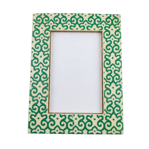 Marco de Fotos Artesanal con Incrustaciones de Hueso, Diseño Damasco, para Mesa, Fabricación Personalizada al por Mayor, OEM, ODM, DECORYUG - Product Image 1