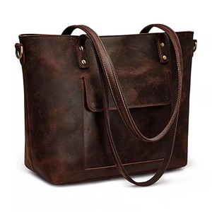 Sac fourre-tout unisexe en cuir véritable marron de luxe léger pour ordinateur portable, haute qualité, très vendu, pour affaires - Product Image 5