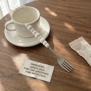 Elegant Metal Flatware <b>Set</b> With <b>Ceramic</b> Beaded Handle High Mirror Polish Dishwasher Safe For Wedding Use - Product Image 5