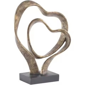 Artistic Metal Sculpture Modern Figurine <b>Decorative</b> Home Living Room <b>Table</b> <b>Decor</b> Premium Accent - Product Image 3