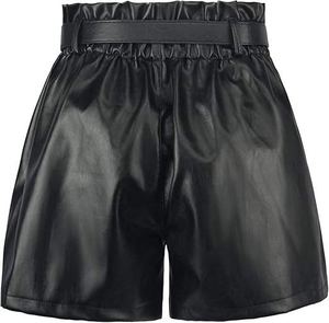 Shorts en cuir sexy pour femmes, style discothèque, taille haute, effet push-up, coupe ajustée, pour l'été - Product Image 3