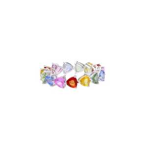 Rainbow Sapphire Infinity Band <b>Ring</b> 925 Sterling Silver Natural Multi Color Sapphire Classic <b>Cocktail</b> <b>Ring</b> <b>Gold</b> Plated Women - Product Image 5