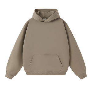 Sudadera con capucha de algodón polar de corte holgado para mujer, con hombros caídos, bolsillo canguro y dobladillo acanalado, estilo moderno casual streetwear. - Product Image 6