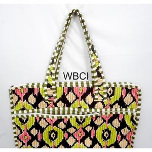 Eco Friendly Laptop <b>Bag</b> 100% Cotton Block Print Classic Laptop <b>Bag</b> With Handle Textile Material Large Capacity Shoulder - Product Image 3