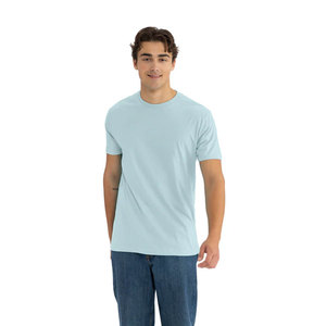 T-shirt col rond bleu clair personnalisé Next Level 65/35 polyester-coton, personnalisation de la marque et confort tout au long de la journée pour hommes - Product Image 3