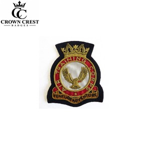Premium Embroidered Blazer Badge Custom Gold Thread Bullion <b>Apparel</b> <b>Accessory</b> Sew On Clothing Badge Detailed Craftsmanship - Product Image 3