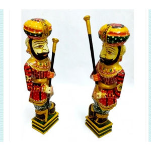 Figura Decorativa de la Guardia Real de Rajastán para Diwali y Jubilación - Product Image 3