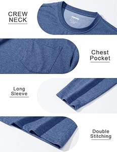 Camisetas de Pesca de Manga Larga para Hombre, Protección Solar UPF 50+, Camisetas de Algodón con Protección UV - Product Image 6