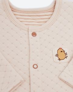 Mono de Bebé de Manga Corta de Algodón 100% Orgánico con Certificación OEKO Tex, Traje de Dormir Acolchado de Verano Unisex para Niñas y Niños - Product Image 3